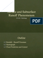 4 Surface and Subsurface Runoff Phenomenon