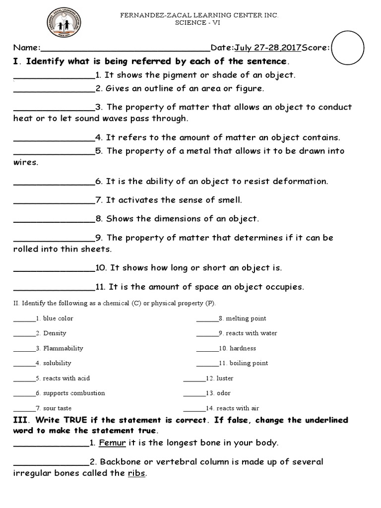 I. Identify What Is Being Referred by Each of The Sentence. July 2728