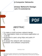 18CSC302J-Computer Networks Project: Small Business Network Design With Secure E-Commerce Server