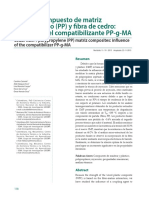 Material Compuesto de Matriz Polipropileno (PP) y Fibra de Cedro: Influencia Del Compatibilizante PP-g-MA
