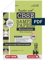 EAD CBSE Sample Paper Economics-12