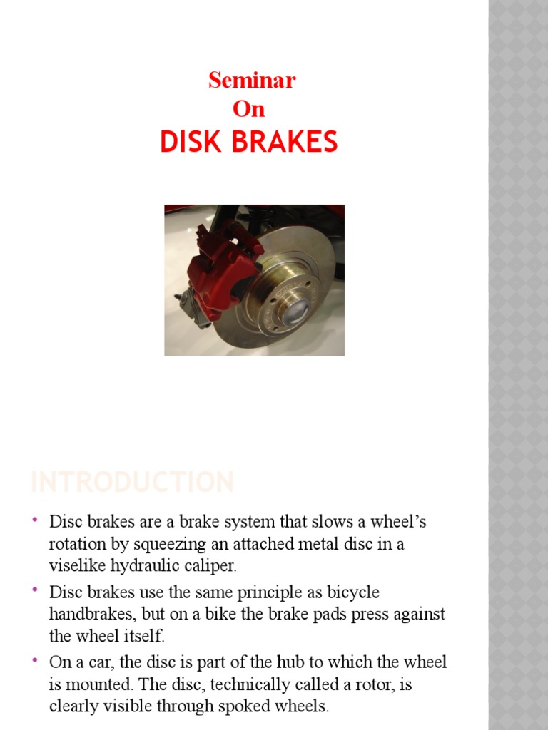 Disc Brakes PDF Brake Transportation Engineering