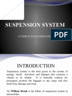 Suspension System: Cushion for Passengers and Protection for Vehicles