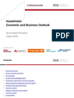 Kazakhstan Outlook August 2019