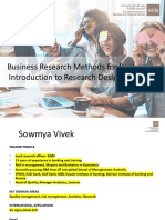 Business Research Methods For Bankers: Introduction To Research Design (Part I)