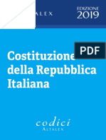 Costituzione Italiana 20 Maggio 2019