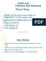 COMP 416 Internet Protocols and Software: Instructor: Zhijun Wang