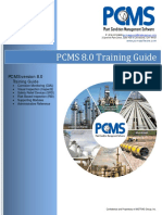 2014 PCMS 8 0 training outline