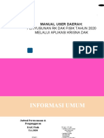 Penyusunan RK Dak Fisik Tahun 2020 Melalui Aplikasi Krisna Dak