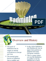 BADMINTON Power Point Presentation
