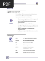 Legislative Development: Outcomes