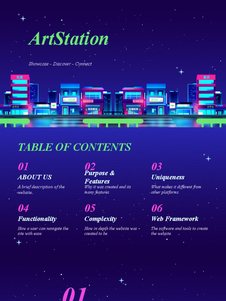 ArtStation Web Presentation | PDF | World Wide Web | Internet & Web