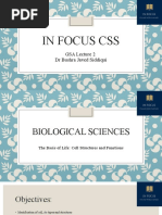 In Focus CSS: GSA Lecture 2 DR Bushra Javed Siddiqui