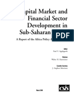 Capital Market and Financial Sector Development in Sub-Saharan Africa
