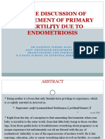 A Case Discussion of Management of Primary Infertility Due To Endometriosis
