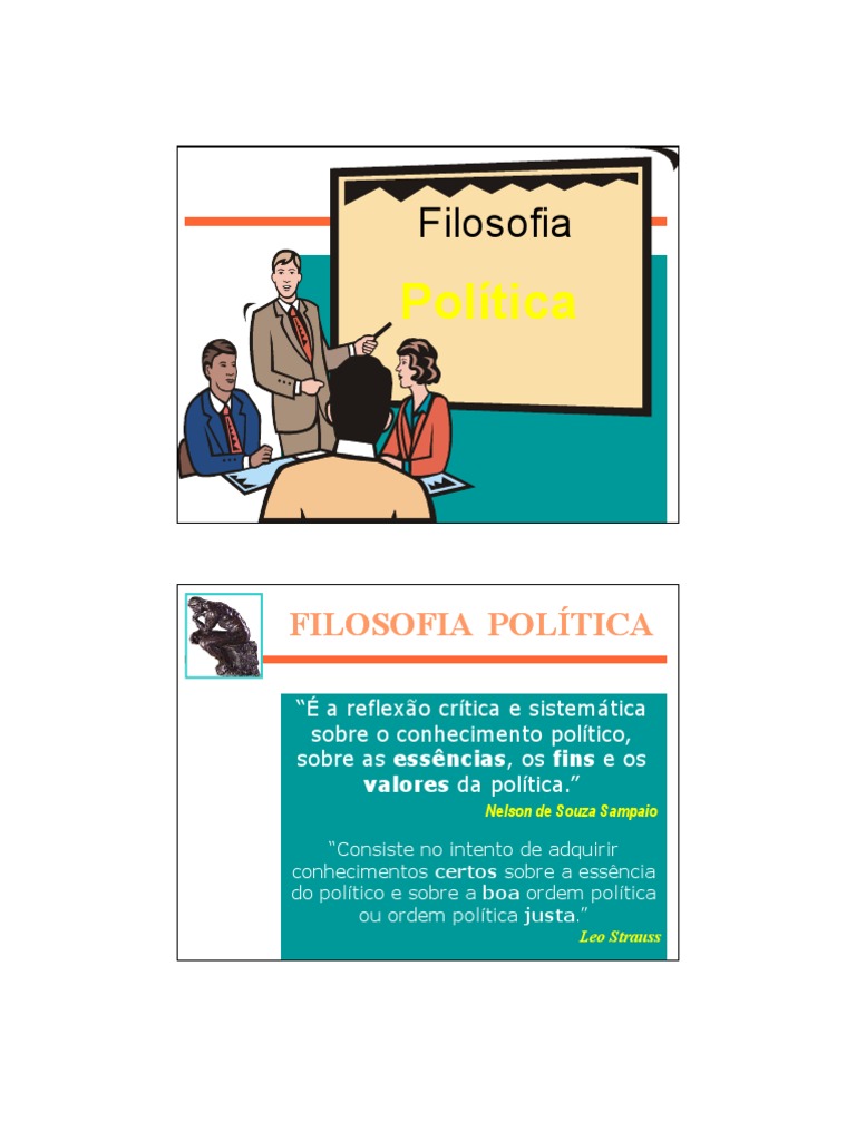 Fundamentos da Filosofia Política | PDF | Montesquieu | Estado