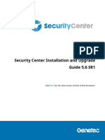 Security Center Installation and Upgrade Guide 5.6 SR1: Click For The Most Recent Version of This Document