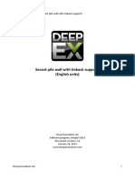 Secant Pile Wall With Tiebacks, English Units (DeepEX 2015)