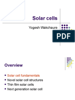 Solar Cells: Yogesh Wakchaure