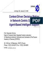 Context-Driven Decision Making in Network-Centric Operations: Agent-Based Intelligent Support