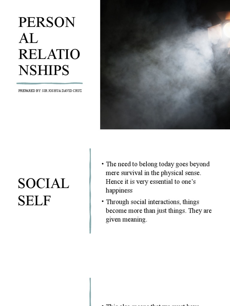 Understanding Personal Relationships | PDF | Adolescence ...