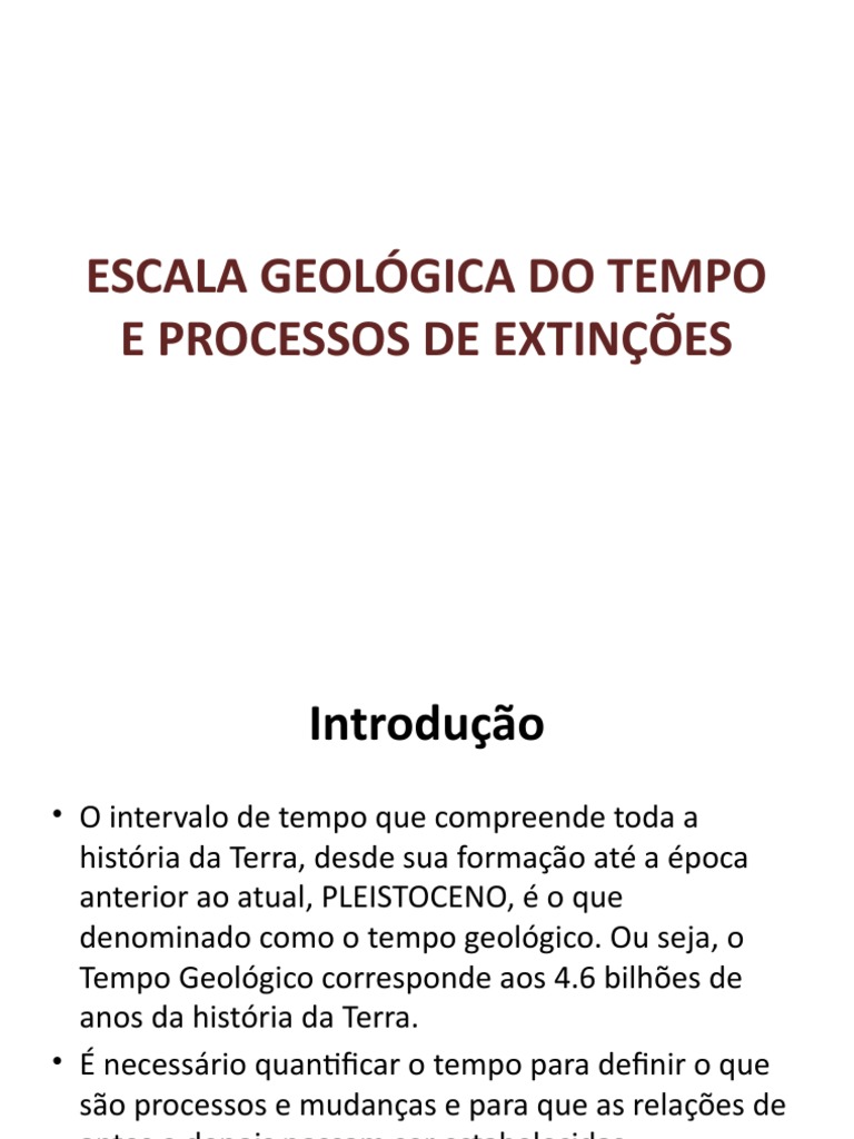 Eras Geológicas e Extinções | PDF | Extinção | Terra