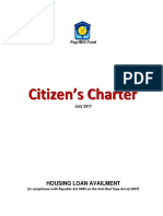 Approved Citizen's Charter (Housing Loan Availment) - July 2017