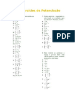 1 - Exercícios de Potenciação