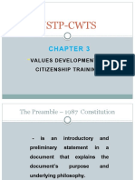 NSTP-CWTS: Values Development For Citizenship Training"