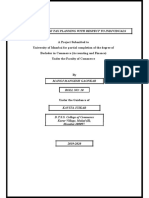 A Study of Income Tax Planning With Respect To Individuals