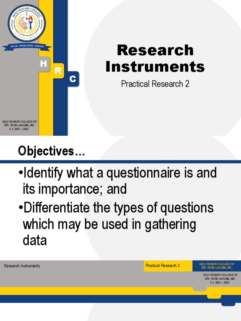 Lesson 4 Research Instrument PDF Interview Questionnaire