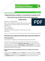 TEXTO Organizaciones Sociales y Comunicación Popular