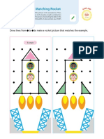 Let's Draw A Matching Rocket: Draw Lines From To To Make A Rocket Picture That Matches The Example