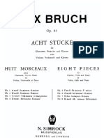 Bruch, Max - Op. 83 (8 brani per Clarinetto, Viola e Piano)