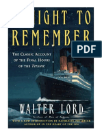 Night To Remember (Holt Paperback) - WALTER LORD