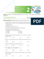 Linear Equations and Inequality