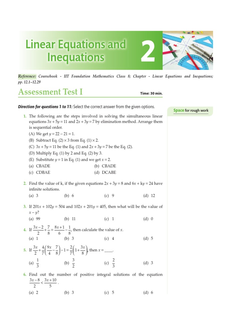 Linear Equations and Inequality | PDF | Equations | Numbers