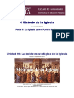 Modulo U10 - Indole Escatologica de La Iglesia