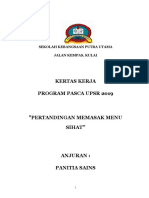 Kertas Kerja Pasca UPSR 2019 MEMASAK