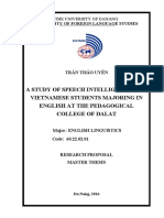 A Study of Speech Intelligibility of Vietnamese Students Majoring in English