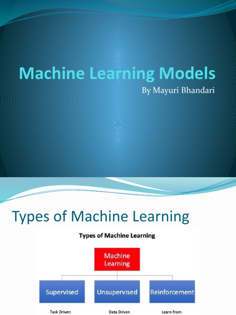 Machine Learning Models: by Mayuri Bhandari | PDF | Mean Squared Error ...