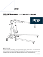 2-Ton Hydraulic Engine Crane: Owner'S Manual