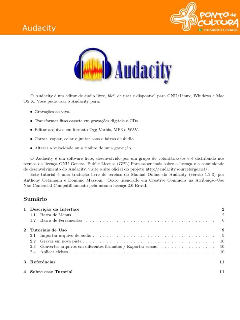 Tutorial Audacity - Estúdio Livre | Software Gratuito | MP3
