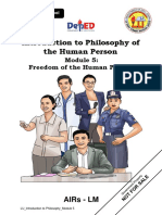 Intro To Philo Module 5 Freedom of The Human Person