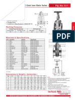 RED WHITE Cast Iron Gate Valve - 125 LB.: Features