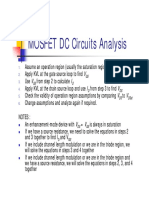 Mosfet DC Analysis