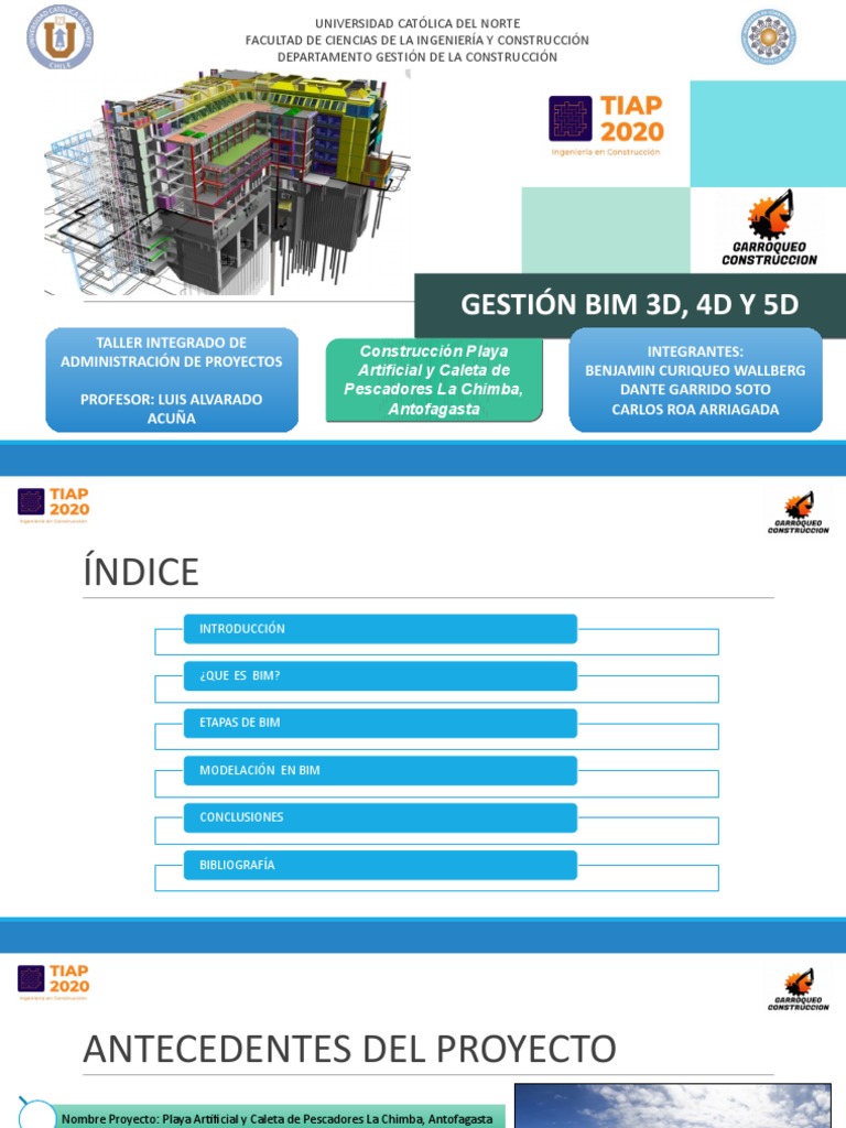 Gestión de Proyectos con BIM 3D, 4D y 5D | PDF | Planificación