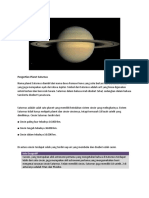 Pengertian Planet Saturnus: Info Geografi!