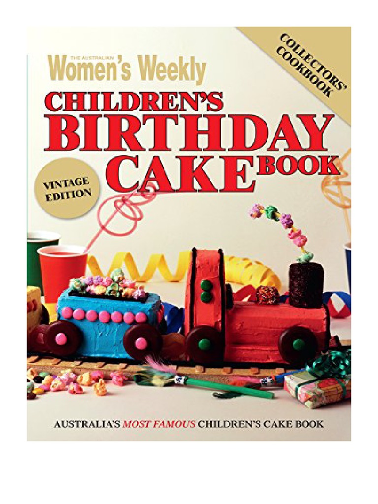 Children's Birthday Cake Book Vintage Edition PDF