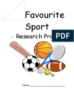 My Favourite Sport Project